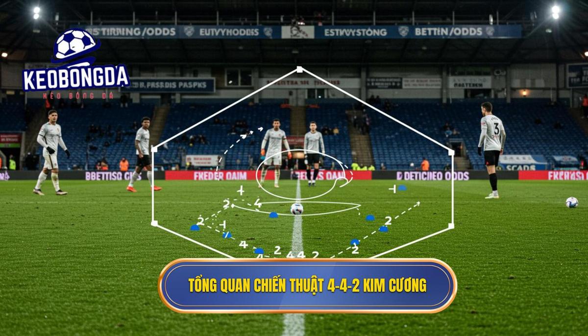 Chiến thuật 4-4-2 kim cương: Bí quyết thống trị sân cỏ từ A đến Z | KÈO BÓNG ĐÁ 1 Phần I_ Tổng quan về Chiến thuật 4-4-2 kim cương