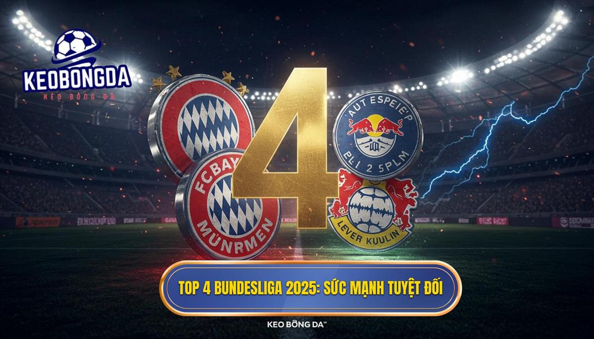 Bảng xếp hạng Bundesliga 2025: Phân tích Chuyên sâu và Dự đoán Đỉnh cao 1 Phân tích Sức mạnh Tuyệt đối_ Top 4 trên Bảng xếp hạng Bundesliga 2025