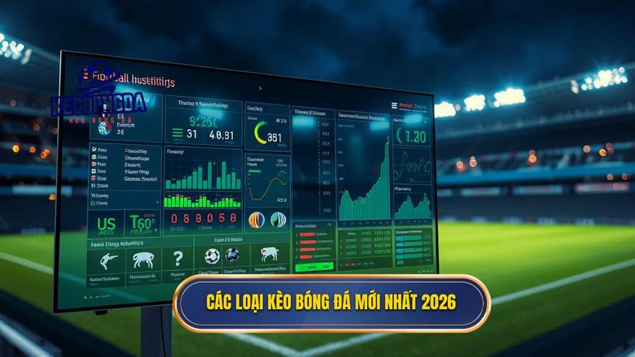 2. Các loại kèo bóng đá mới nhất 2026
